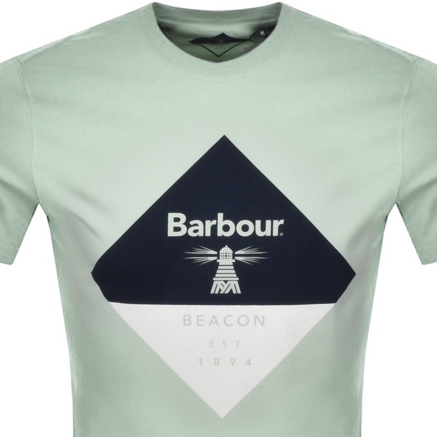 Alternative Image for ProductBarbour Beacon Diamond T Shirt Green2